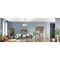 Access Lighting Mid Town, LED Pendant or SemiFlush, Brushed Steel Finish, Fabric 64066LEDDLP-BS/WH - alternate 3